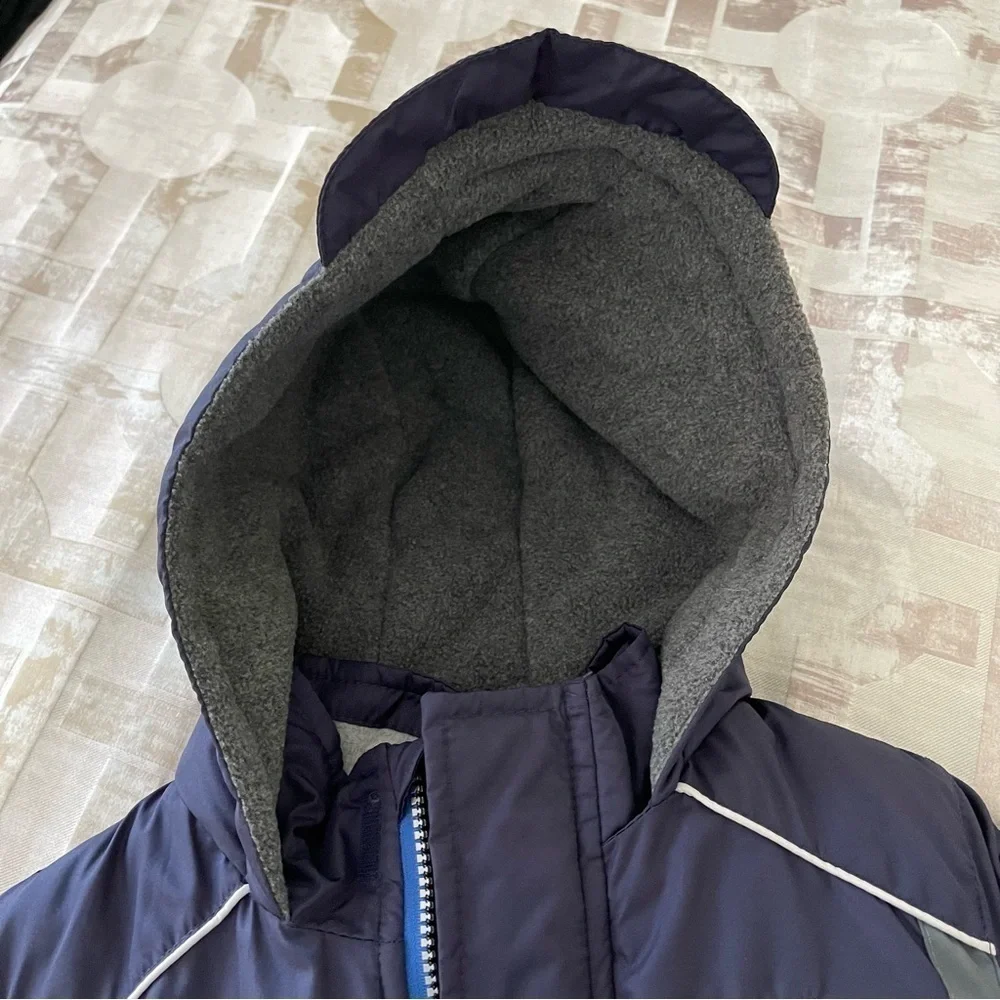 Oshkosh B’gosh quilted insulated snow ski kids full zip hoodie jacket size M